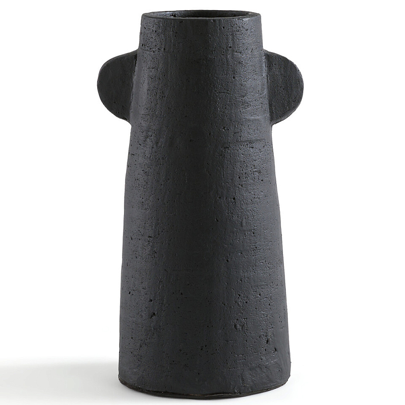 Ваза Serené Ceramic Vase Черная Черный Ваза Serené Ceramic Vase Черная Черный в Грозном | Loft Concept