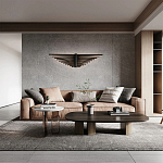 Люстра подвесная в форме веера из чёрного металла Black Solace  варинант исполнения - 2 | Loft Concept в Грозном