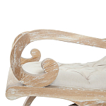 Кресло-качалка с мягкой обивкой из льна Ella Armchair beige варинант исполнения - 3 | Loft Concept в Грозном