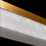 Подвесной светильник линейный из натурального камня Perfection of Geometry варинант исполнения - 6 | Loft Concept в Грозном