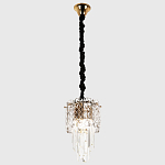Подвесной хрустальный светильник Harmonica Crystal Gold Hanging Lamp варинант исполнения - 2 | Loft Concept в Грозном