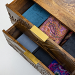 Прикроватная тумба с фактурным фасадом Termite варинант исполнения - 5 | Loft Concept в Грозном