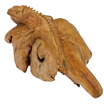 Статуэтка из дерева игуана Animals of the World варинант исполнения - 4 | Loft Concept в Грозном