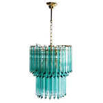 Дизайнерская люстра Blue Lagoon glass бирюзовое стекло  варинант исполнения - 2 | Loft Concept в Грозном