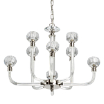 Люстра с 8-ю лампами и гранеными стеклянными плафонами Prism Gala варинант исполнения - 1 | Loft Concept в Грозном