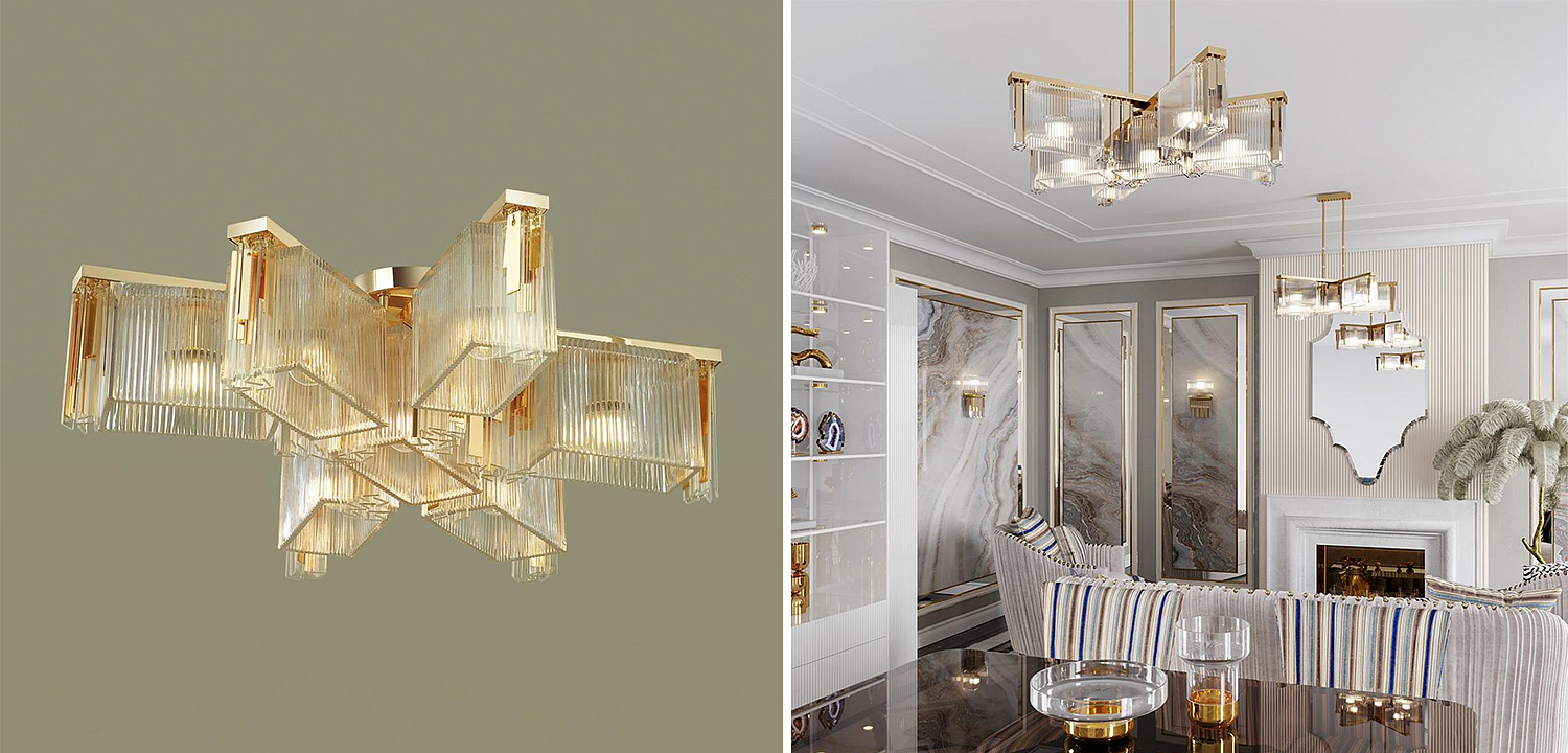 Люстра Madelen Gold Chandelier 7 Люстра Madelen Gold Chandelier 7 - Loft-Concept в Грозном
