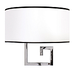 Бра с белым овальным абажуром с черной окантовкой Natural Concepts варинант исполнения - 1 | Loft Concept в Грозном