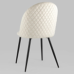 Мягкий стул в бежевом велюре Miruna Chair варинант исполнения - 5 | Loft Concept в Грозном