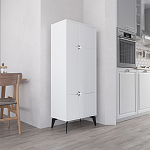 Комод белый с 4-мя дверцами на металлических ножках SPARK MULTIPURPOSE CABINET WHITE варинант исполнения - 3 | Loft Concept в Грозном