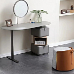 Консоль с зеркалом и  3-мя вращающимися ящиками Eloida варинант исполнения - 5 | Loft Concept в Грозном