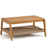 Стол журнальный для сада из акации Breathe Nature варинант исполнения - 1 | Loft Concept в Грозном