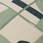 Подушка декоративная зеленого цвета с геометрическим рисунком Divine Abstractions варинант исполнения - 2 | Loft Concept в Грозном