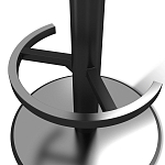 Барный стул вращающийся со спинкой и подлокотниками Douglas Rhombus Синий Велюр варинант исполнения - 4 | Loft Concept в Грозном