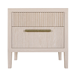 Прикроватная Тумбочка Primo с двумя ящиками Светлый дуб варинант исполнения - 7 | Loft Concept в Грозном