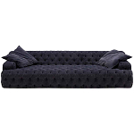 Трехместный диван темно-синий Campion Deep Blue Sofa варинант исполнения - 1 | Loft Concept в Грозном