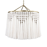 Люстра белая плетеная с кисточками Boho Tassel Chandelier варинант исполнения - 1 | Loft Concept в Грозном