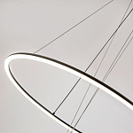 Светодиодная люстра Black LED Circle and Ball Lamp варинант исполнения - 5 | Loft Concept в Грозном