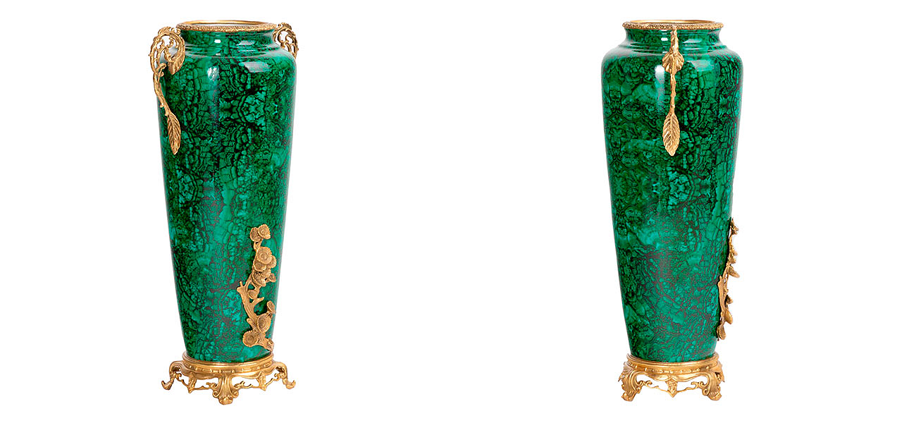 Ваза фарфоровая высокая малахит Malachite Ваза фарфоровая высокая малахит Malachite - Loft-Concept в Грозном