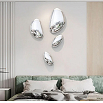 Абстрактная скульптура на стену в виде капли воды Water Outline варинант исполнения - 6 | Loft Concept в Грозном