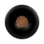 Встраиваемый спот светодиодный круглый черного цвета с углублением Ombra Lux  варинант исполнения - 2 | Loft Concept в Грозном