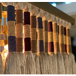 Люстра квадратная плетеная с бахромой Wicker Square Chandelier with Tassels варинант исполнения - 5 | Loft Concept в Грозном