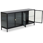 Сервант четырехдверный с рифленым стеклом The Keeper варинант исполнения - 2 | Loft Concept в Грозном