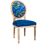 Стул из натурального бука с цветочным принтом Impressionism in Art варинант исполнения - 2 | Loft Concept в Грозном