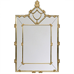 Зеркало прямоугольное Golden Classic Ornament Mirror варинант исполнения - 2 | Loft Concept в Грозном