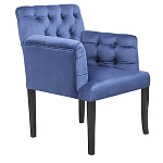 Кресло Addison Chic Armchair deep blue velour варинант исполнения - 1 | Loft Concept в Грозном
