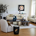 Приставной столик черного цвета AMORPHOUS варинант исполнения - 4 | Loft Concept в Грозном