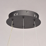 Люстра с двумя кольцами черного цвета с хрустальными элементами QUARTZ CRYSTAL варинант исполнения - 15 | Loft Concept в Грозном