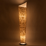 Торшер из перламутра на металлическом каркасе Indonesian Lamps варинант исполнения - 4 | Loft Concept в Грозном