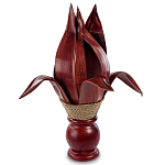 Настольная лампа красная INDONESIAN LAMPS варинант исполнения - 1 | Loft Concept в Грозном