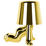 Настольная лампа фигурная цвета золото с гладким абажуром Высота 17 см Sophia варинант исполнения - 4 | Loft Concept в Грозном
