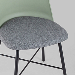 Стул из прочного пластика на металлическом основании Anora Green  варинант исполнения - 7 | Loft Concept в Грозном