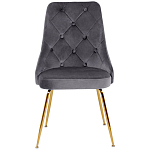 Стул в серой велюровой обивке Ward Grey Velour Chair варинант исполнения - 2 | Loft Concept в Грозном