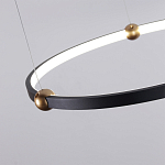 Люстра подвесная светодиодная черный металл Ring Horizontal варинант исполнения - 10 | Loft Concept в Грозном