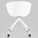 Офисное кресло из пластика с мягким сиденьем Eggshell Grey варинант исполнения - 5 | Loft Concept в Грозном