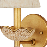 Бра из кованого железа с отделкой плетеной веревкой и сусальным золотом Parisian Style варинант исполнения - 2 | Loft Concept в Грозном