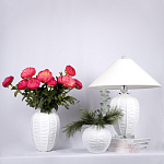 Настольная лампа керамическая с абажуром Valencia варинант исполнения - 3 | Loft Concept в Грозном