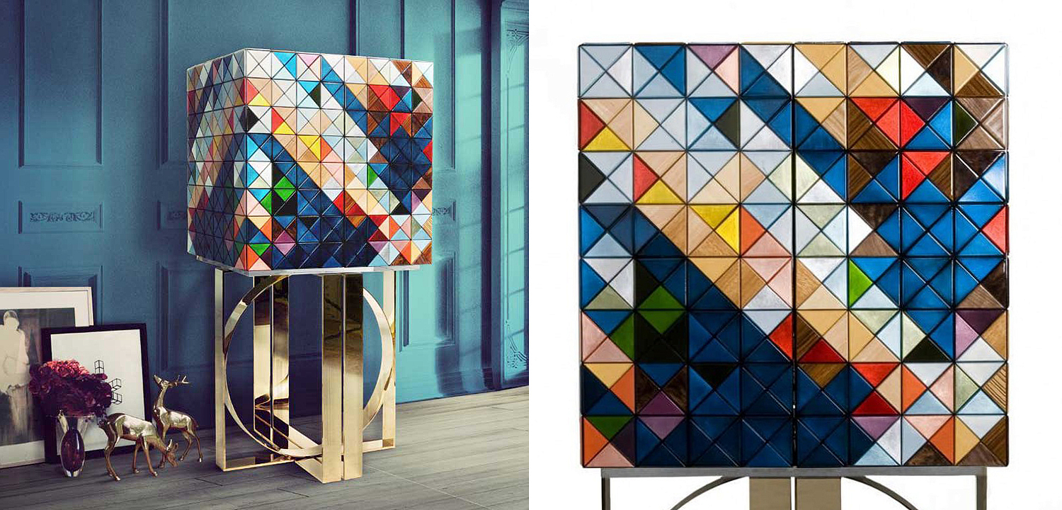 Шкаф Pixel Cabinet with MulticoloredBoca do Lobo Шкаф Pixel Cabinet with MulticoloredBoca do Lobo - Loft-Concept в Грозном