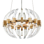 Люстра круглая с прозрачными элементами в форме полумесяца Crystal Crescent варинант исполнения - 2 | Loft Concept в Грозном