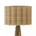 Торшер с плетеным абажуром на основании в виде треноги Lamp with Wicker Lampshade варинант исполнения - 1 | Loft Concept в Грозном
