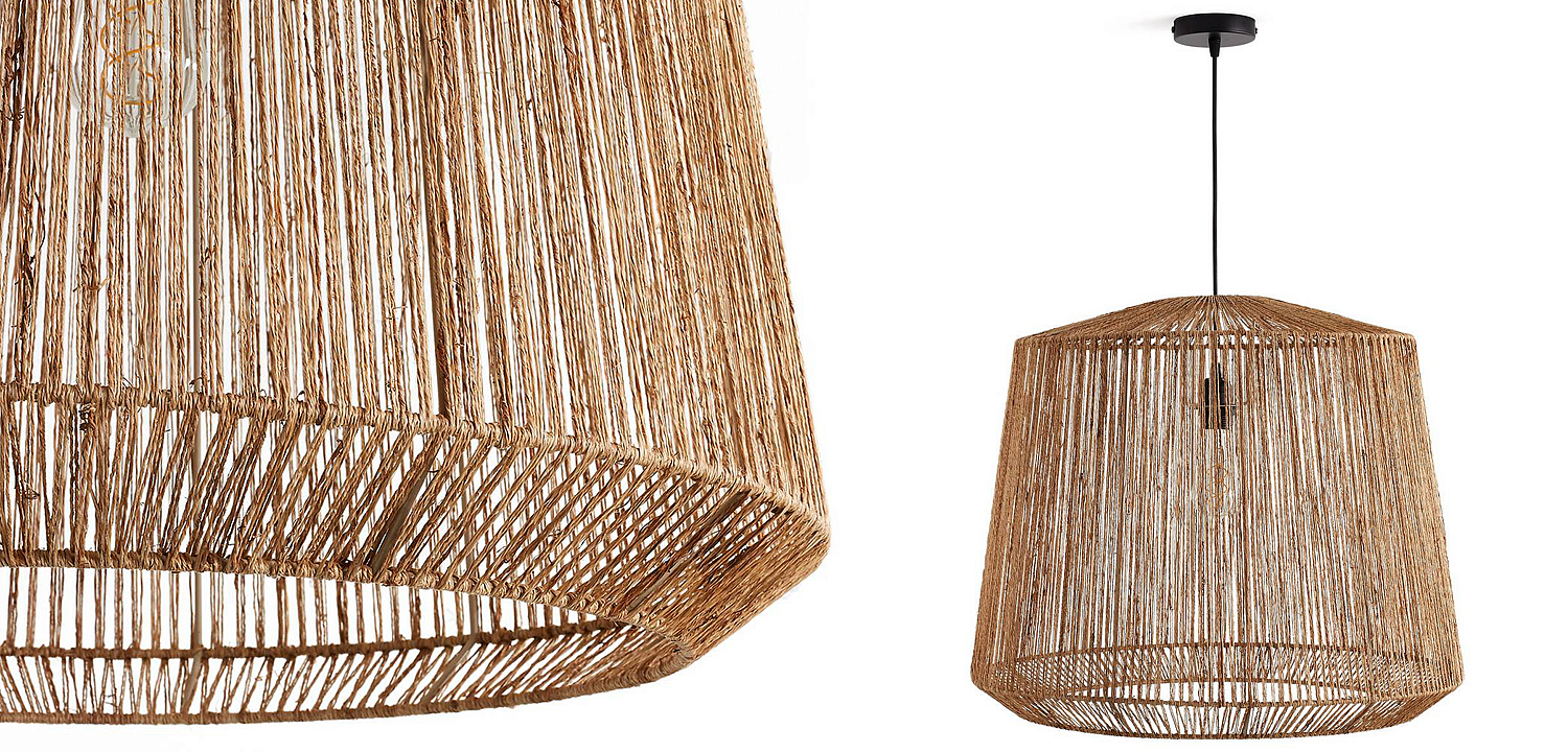 Подвесной светильник Signe Wicker Hemp Beige 59 Подвесной светильник Signe Wicker Hemp Beige 59 - Loft-Concept в Грозном