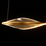 Люстра линейная с изогнутым плафоном Wave Line варинант исполнения - 7 | Loft Concept в Грозном