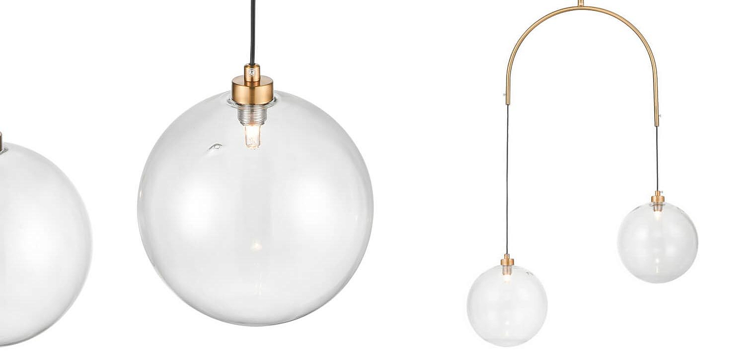 Люстра Two Hanging Ball Chandelier Люстра Two Hanging Ball Chandelier - Loft-Concept в Грозном