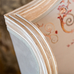 Кресло из массива бука серое с растительным орнаментом Raffael Floral Grey Armchair варинант исполнения - 4 | Loft Concept в Грозном