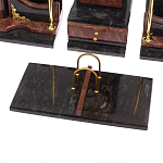 Настольный письменный набор из лемезита и змеевика с декором в виде Орла в подарочной упаковке Successful Leader варинант исполнения - 4 | Loft Concept в Грозном