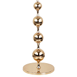Торшер с плафонами из стеклянных шаров Pearls Suspension Gold Floor Lamp варинант исполнения - 3 | Loft Concept в Грозном
