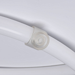 Люстра белого цвета с тремя изогнутыми светодиоидными плафонами Luke Lampco Tracer Lamp варинант исполнения - 6 | Loft Concept в Грозном